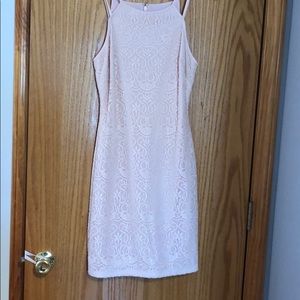 Guess Pink Lace BodyCon Dress
